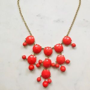 J.Crew Coral Bubble Necklace